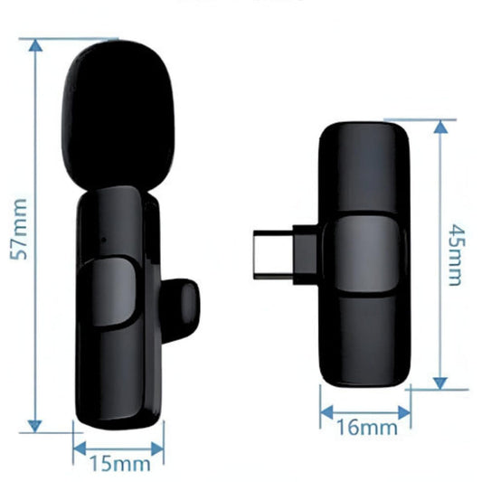 TECNOLOGIA 2-in-1 K8 Wireless Microphone | Ultra-Low Latency, Noise Reduction | Compatible with iPhone & Android