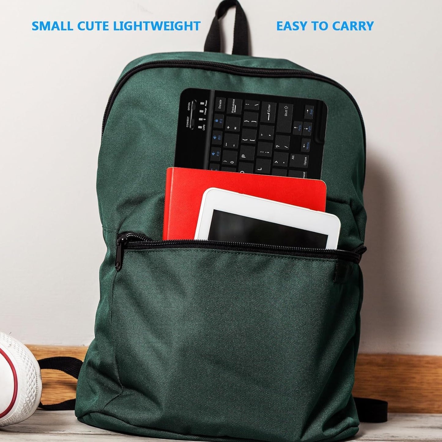 TECNOLOGIA Wireless Keyboard & Mouse Combo | 2.4GHz Quiet, Ultra-Thin Full-Size Keyboard for Laptop/PC/Mac (Black)