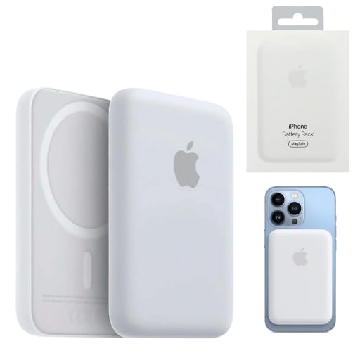 Apple 5000mAh Ultra-Thin Wireless Power Bank for iPhone (LED Indicator, Lightning Input, MagSafe Compatible)