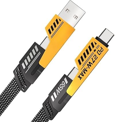 TECNOLOGIA 65W 4-in-1 Fast Charging Cable | USB-C, USB-A, iPhone & Type-C Multi Cable