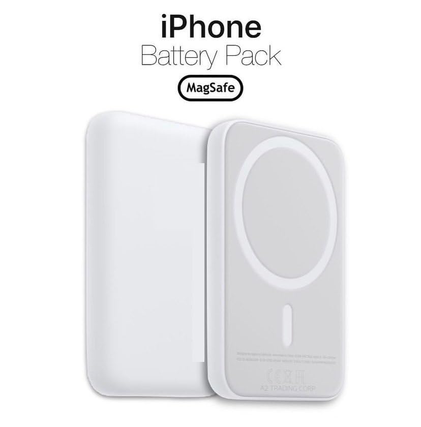 Apple 5000mAh Ultra-Thin Wireless Power Bank for iPhone (LED Indicator, Lightning Input, MagSafe Compatible)