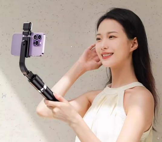 TECNOLOGIA R1S-L 3-in-1 Tripod Selfie Stick with Mini LED Fill Light, BT Remote & 67-Inch Extendable Stand