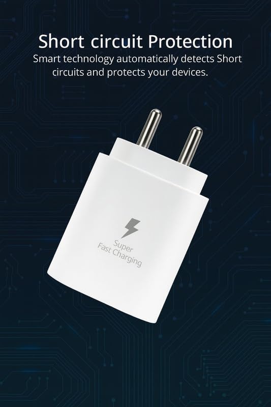 Samsung 25W GaN Type-C Super Fast Charger | USB-C Power Adapter (White)