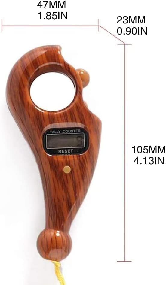 TECNOLOGIA Digital Tasbeeh Counter | Portable Misbaha Finger Counter with LCD Display for Prayer & Meditation (Multicolor)