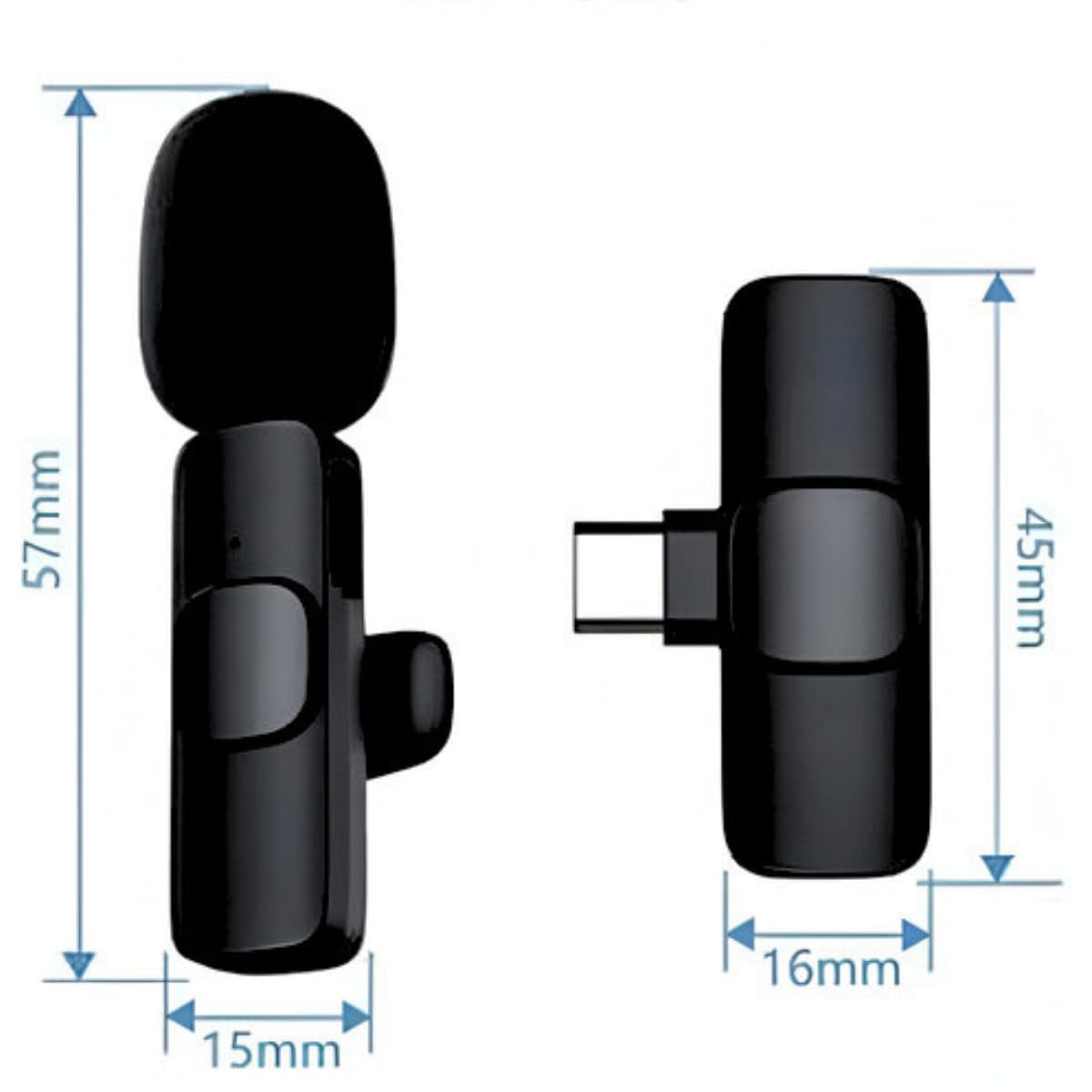 TECNOLOGIA 2-in-1 K8 Wireless Microphone | Ultra-Low Latency, Noise Reduction | Compatible with iPhone & Android
