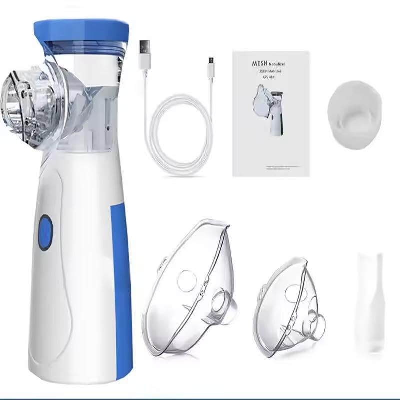 TECNOLOGIA Portable Mesh Nebulizer, Effective for Cough, Asthma Silent and Compact Nebulizer Machine for Adult and Kids, Wireless Vaporizer Machine With Respiratory Mask