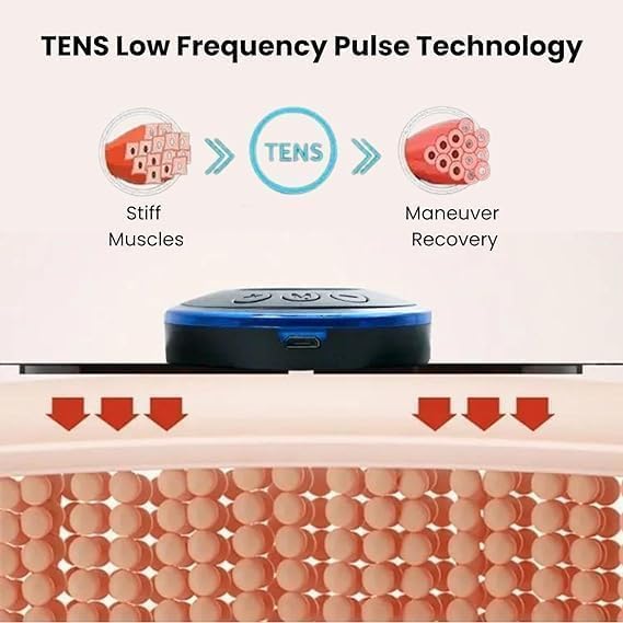 TECNOLOGIA Wireless EMS Mini Body Massager | Portable Butterfly Massager with 8 Modes & 19 Intensity Levels (Medium)