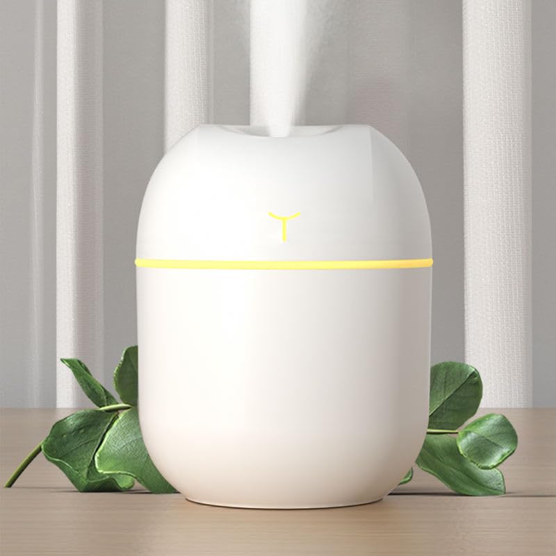 TECNOLOGIA Cool Mist Humidifier & Essential Oil Diffuser | Aroma Air Humidifier with Colorful LED for Home, Office, Car & Baby Room