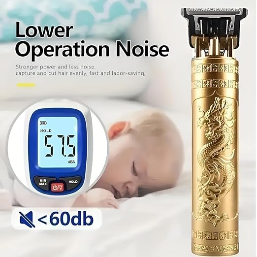 TECNOLOGIA Trimmer Men Professional Cordless Hair Clipper Dragon Style,Rechargeable Trimmer For Beard,Hairs,Moustache & Face,Electric T Blade Zero Gapped Shaving Machine Men's Grooming Kit