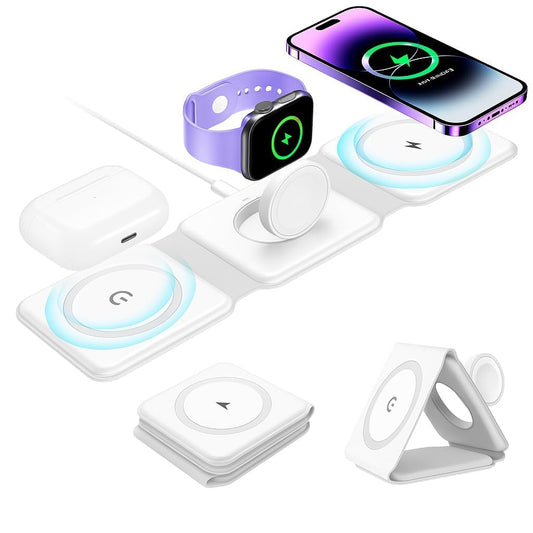 Apple 3-in-1 Magnetic Wireless Charging Station for iPhone, Apple Watch, AirPods