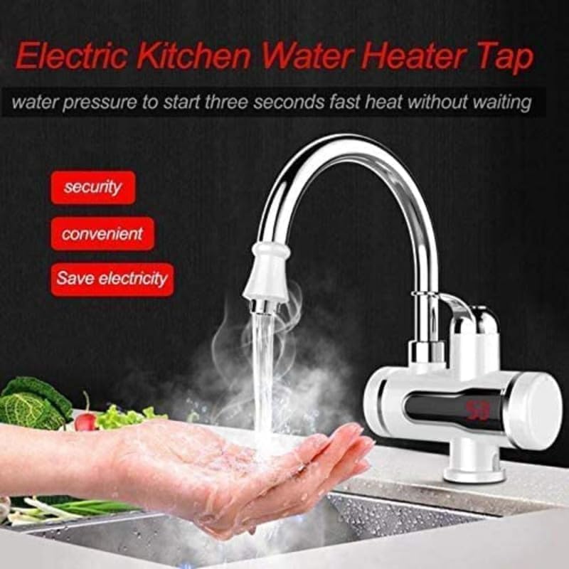 TECNOLOGIA Instant Electric Water Heater Faucet | Tankless Hot Water with Adjustable Temperature Control