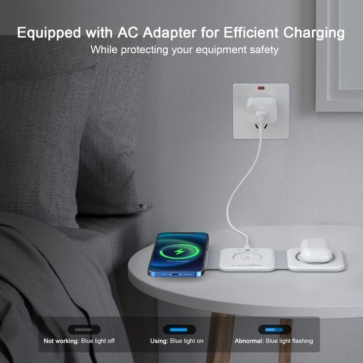 Apple 3-in-1 Magnetic Wireless Charging Station for iPhone, Apple Watch, AirPods