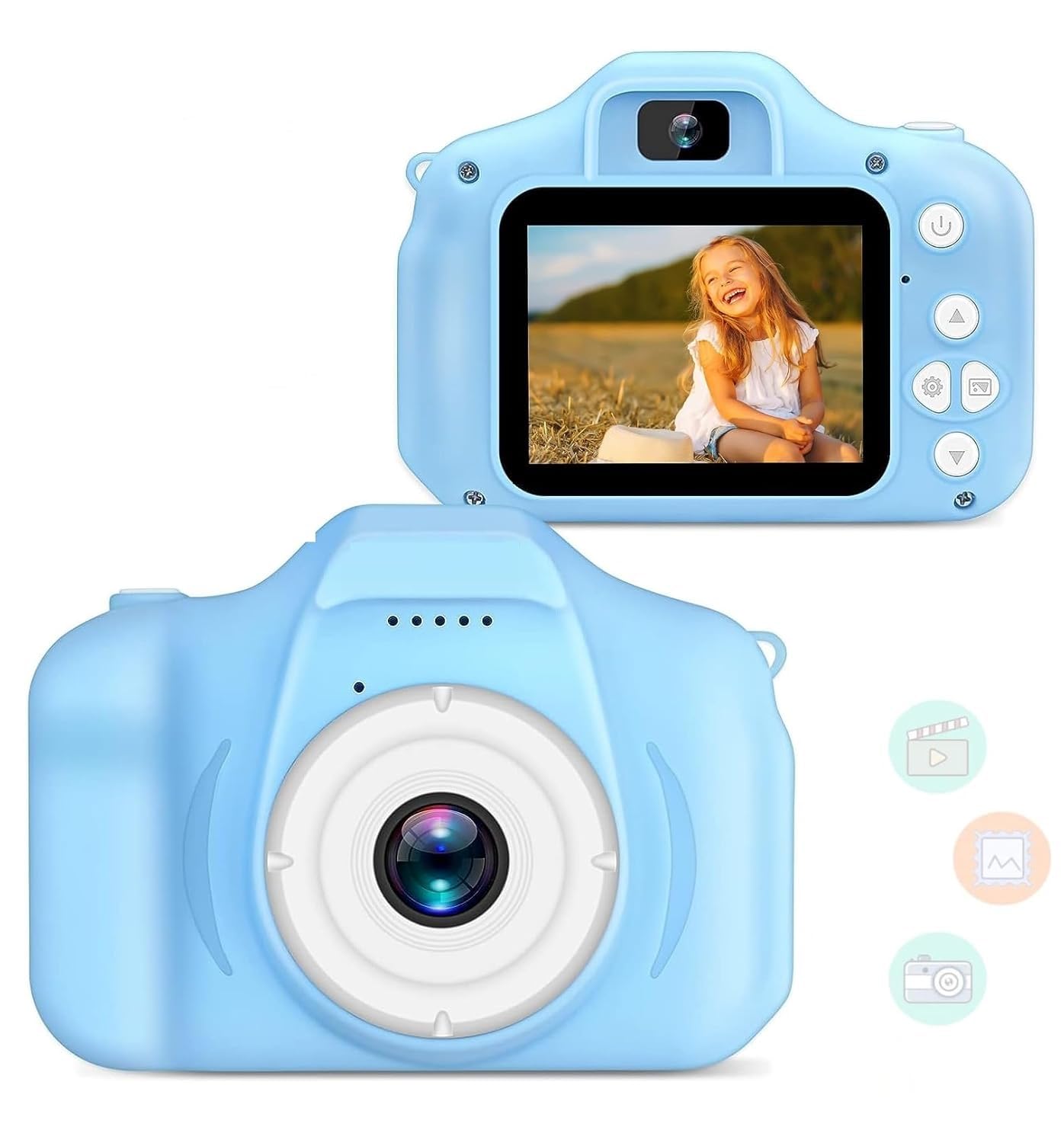 TECNOLOGIA Instant Selfie Camera for Kids | 13MP HD Digital Camera with Flash & 32GB SD Card | Toy Camera for Girls & Boys (Ages 3–12)