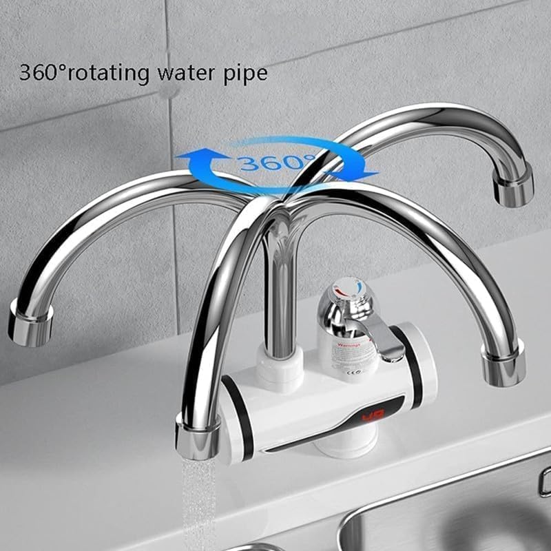 TECNOLOGIA Instant Electric Water Heater Faucet | Tankless Hot Water with Adjustable Temperature Control