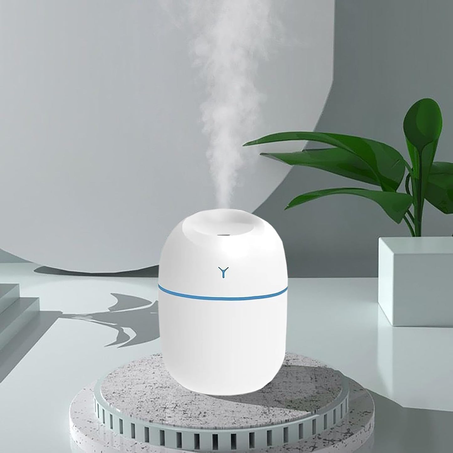 TECNOLOGIA Cool Mist Humidifier & Essential Oil Diffuser | Aroma Air Humidifier with Colorful LED for Home, Office, Car & Baby Room