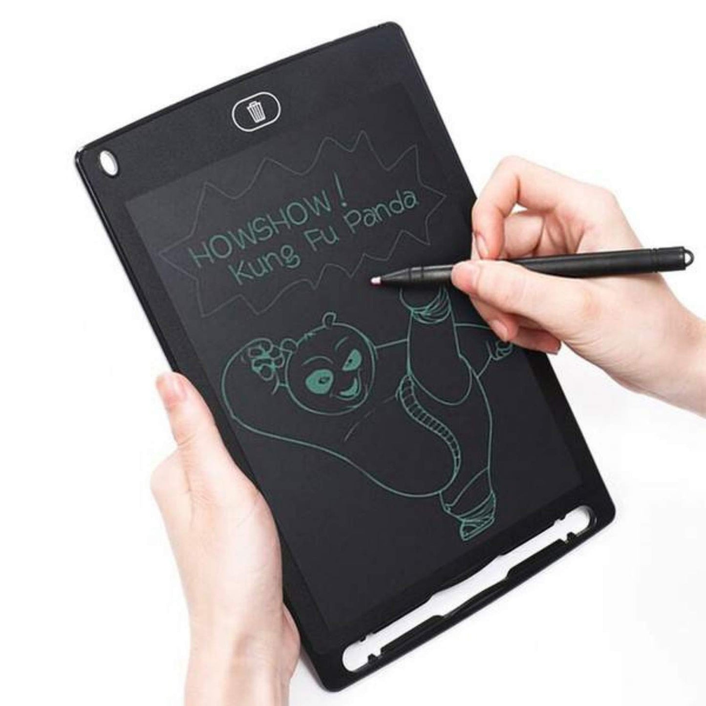 TECNOLOGIA LCD Writing Tablet 8.5 Inch E-Note Pad, Kids Drawing, Doodle Board, Toddler Boy and Girl Learning Gift (Black)