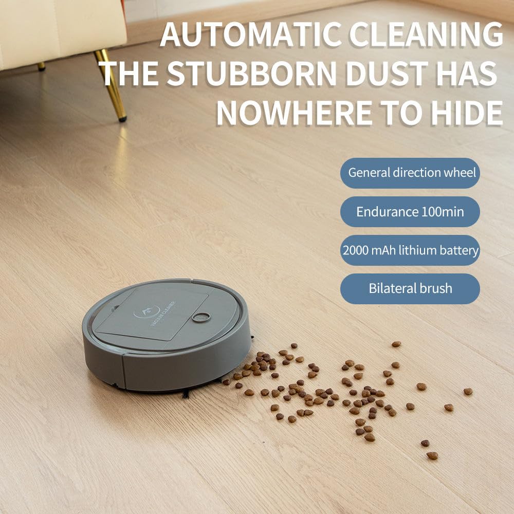TECNOLOGIA 3-in-1 Robot Vacuum Cleaner | Auto Sweeping, Dry & Wet Mopping | Strong Suction, Quiet, Compact (Black)