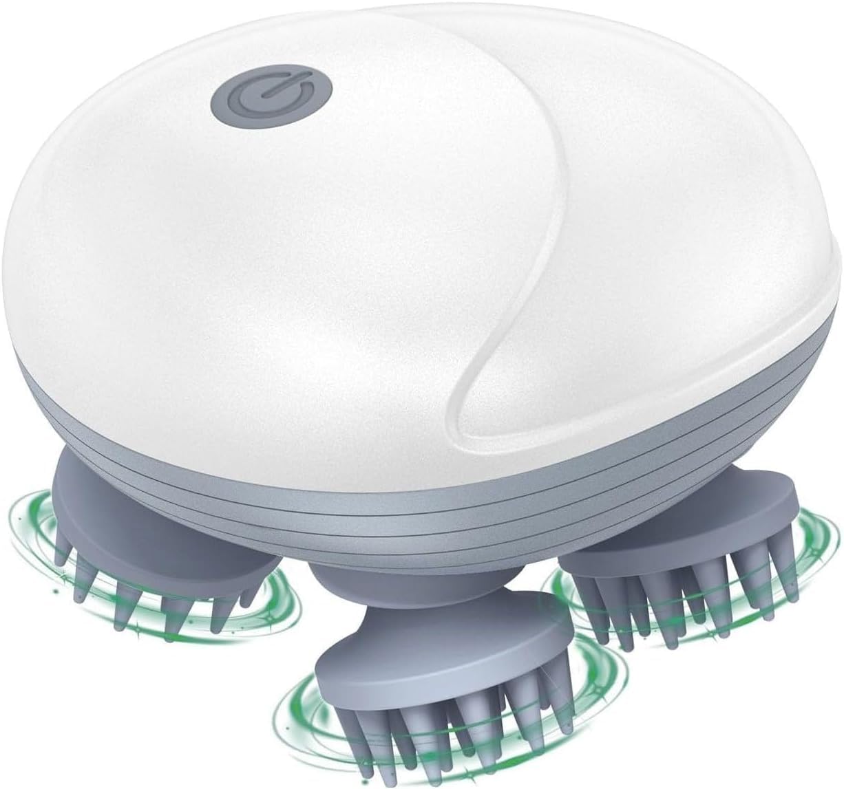 TECNOLOGIA Electric Scalp Massager for Hair Growth | Red Light Therapy, 3-Speed Head Massager, IPX6 Waterproof & USB Rechargeable