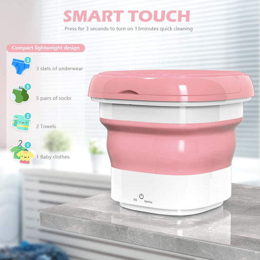 TECNOLOGIA Portable Spin Dryer for Baby Cloth, Small Items, Camping Washing Machine Door Hinge
