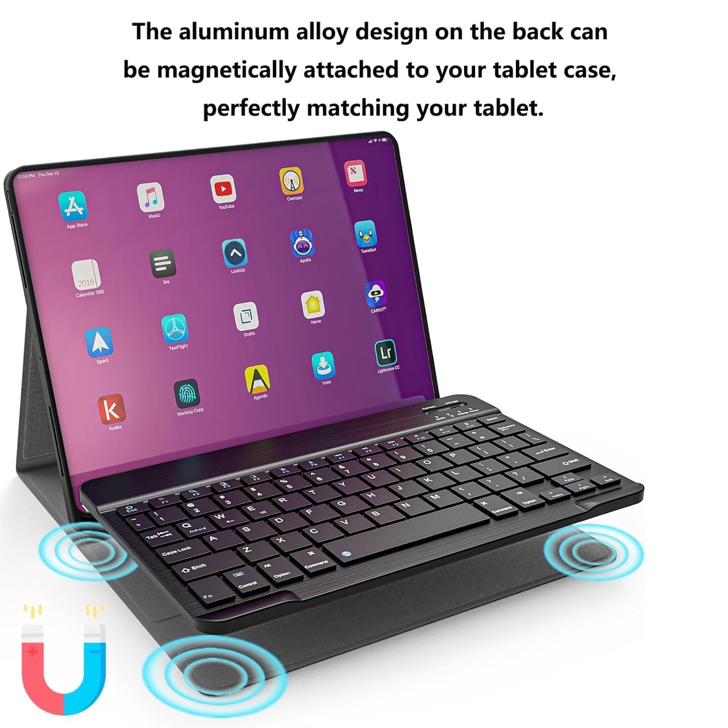 TECNOLOGIA Wireless Keyboard & Mouse Combo | 2.4GHz Quiet, Ultra-Thin Full-Size Keyboard for Laptop/PC/Mac (Black)