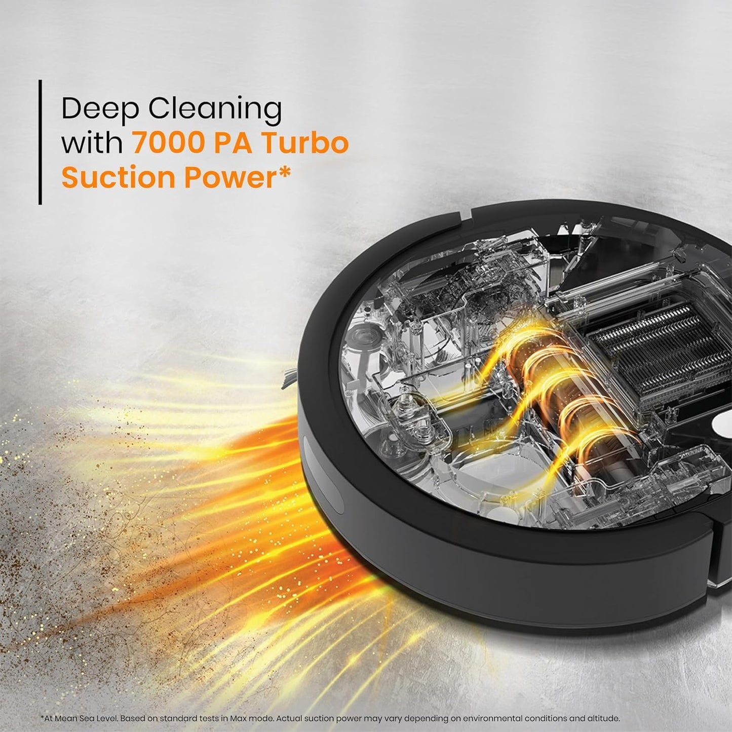 TECNOLOGIA 3-in-1 Robot Vacuum Cleaner | Auto Sweeping, Dry & Wet Mopping | Strong Suction, Quiet, Compact (Black)