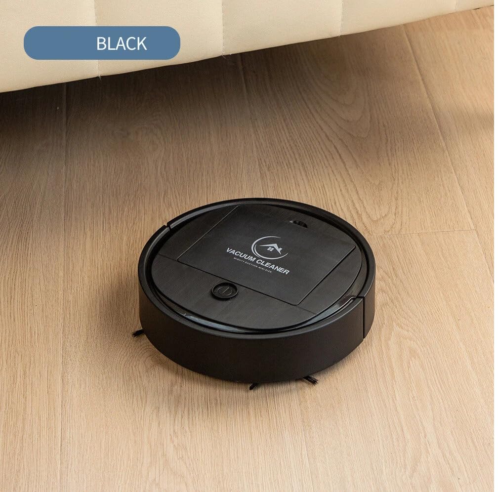 TECNOLOGIA 3-in-1 Robot Vacuum Cleaner | Auto Sweeping, Dry & Wet Mopping | Strong Suction, Quiet, Compact (Black)