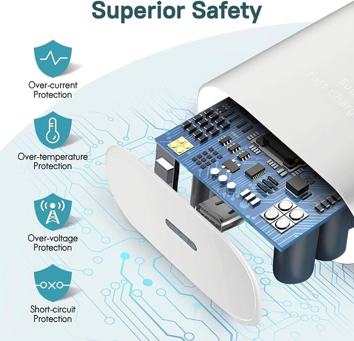 Samsung 25W GaN Type-C Super Fast Charger | USB-C Power Adapter (White)