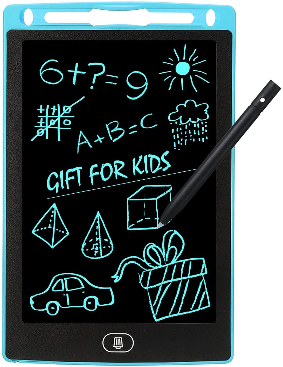TECNOLOGIA LCD Writing Tablet 8.5 Inch E-Note Pad, Kids Drawing, Doodle Board, Toddler Boy and Girl Learning Gift (Black)