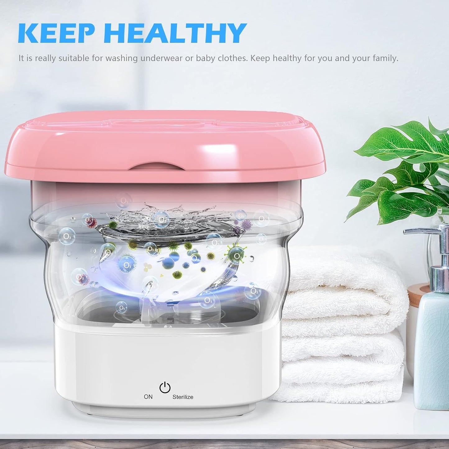 TECNOLOGIA Portable Spin Dryer for Baby Cloth, Small Items, Camping Washing Machine Door Hinge